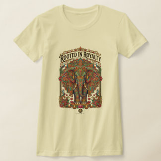 Camiseta El gigante gentil: diseño artístico de elefante