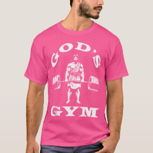 Camiseta El Gimnasio De Dios Divertido Jesús Entrenando En 
