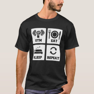 Camiseta El gimnasio de la huella dactilar como el sueño re