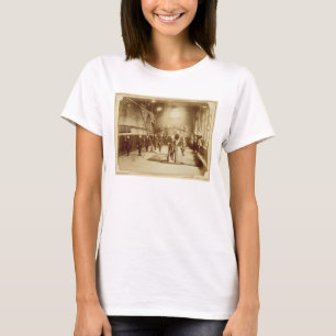Camiseta El gimnasio del chica en la institución sorda y