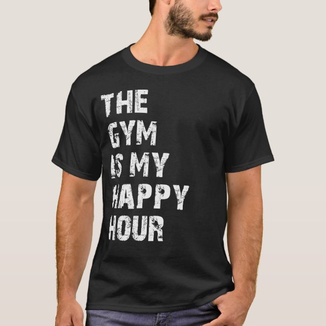 Camiseta el gimnasio es mi hora feliz (Anverso)