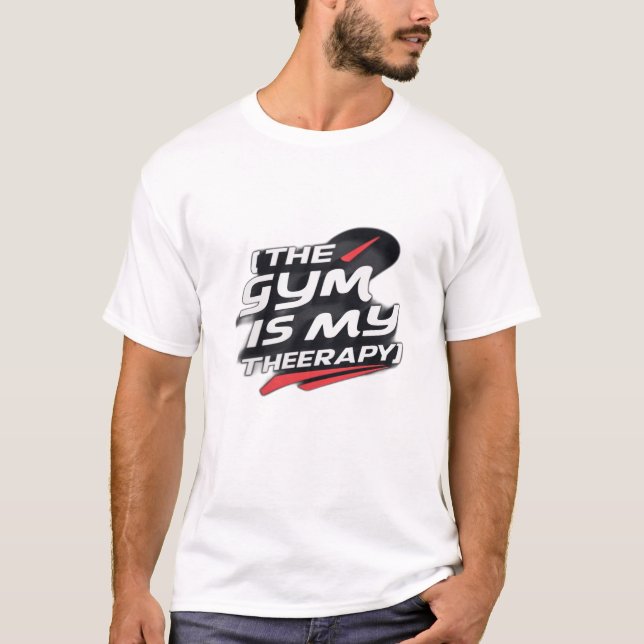 Camiseta El gimnasio es mi terapia (Anverso)