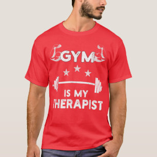 Camiseta El Gimnasio Es Mi Terapia (bárbaro) Gracioso Peso 