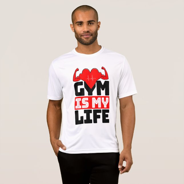 Camiseta El gimnasio es mi vida (Anverso completo)