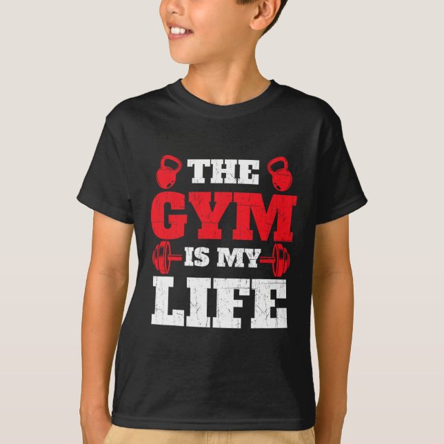Camiseta El Gimnasio Es Mi Vida - El Halterofilia Del Gimna (Anverso)