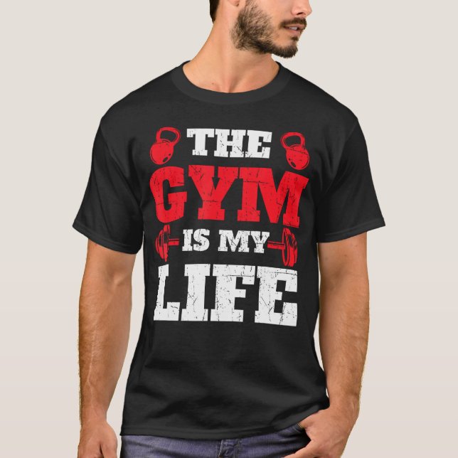 Camiseta El Gimnasio Es Mi Vida - El Halterofilia Del Gimna (Anverso)