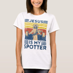 Camiseta El Gimnasio Gracioso Jesús Es Mi Patrocinador Grac