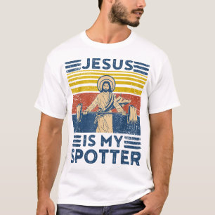 Camiseta El Gimnasio Gracioso Jesús Es Mi Patrocinador Grac