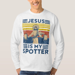 Camiseta El Gimnasio Gracioso Jesús Es Mi Patrocinador Grac