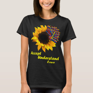 Camiseta El girasol acepta entender el amor la conciencia d