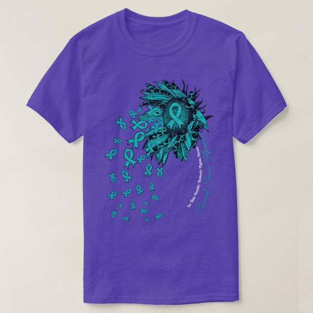 Camiseta El girasol de la conciencia cervical nadie lucha s (Diseño del anverso)