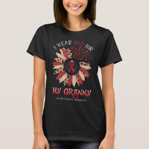 Camiseta El Girasol I Usa Cinta Roja Granny Heart Disease A