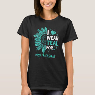 Camiseta El Girasol I Usa Cinta Verde azulada Para Concienc