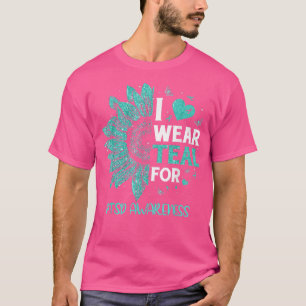 Camiseta El Girasol I Usa Cinta Verde azulada Para Concienc