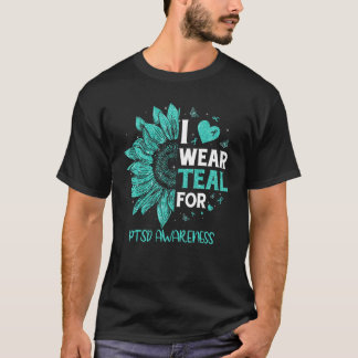Camiseta El Girasol I Usa Cinta Verde azulada Para Concienc