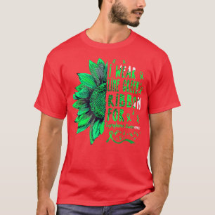 Camiseta El girasol I usa cinta verde lima para el linfoma 