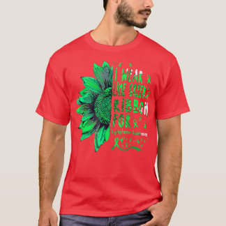 Camiseta El girasol I usa cinta verde lima para el linfoma