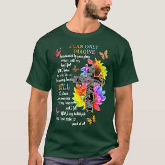 Camiseta El girasol Jesús cruza la mariposa que puedo imagi