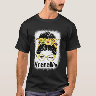 Camiseta El girasol Nana Life Messy Bun deja perplejos a la