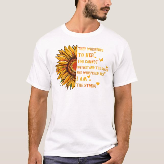 Camiseta El girasol que le susurraron no se puede soportar (Anverso)
