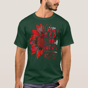 Camiseta El girasol que llevo cinta roja para el tratamient