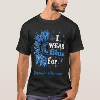 Camiseta El Girasol Que Uso Es Azul Para La Conciencia De L