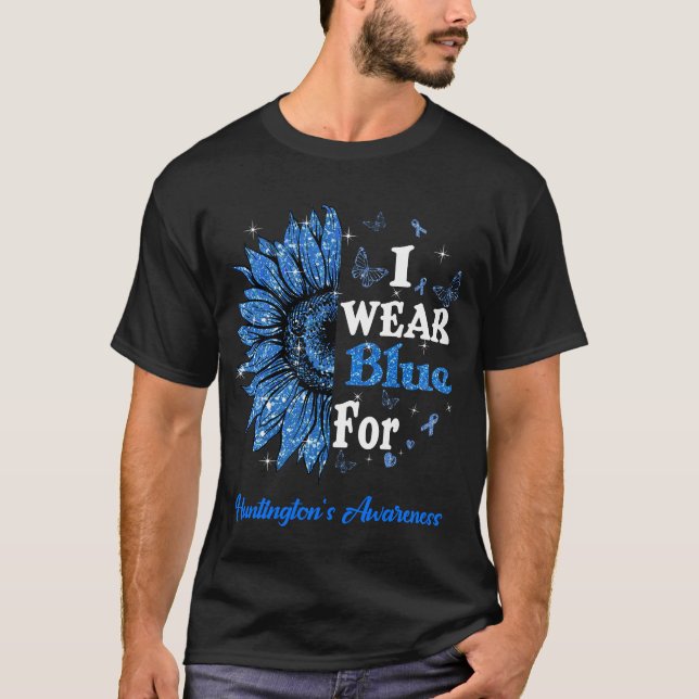 Camiseta El girasol que uso es azul para la enfermedad de H (Anverso)