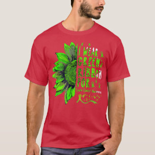 Camiseta El girasol que uso es cinta verde para el cáncer d