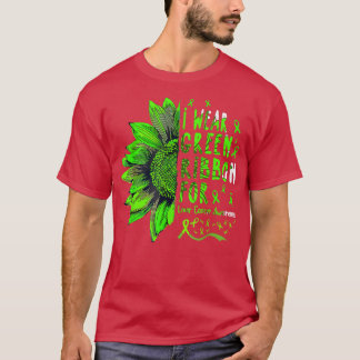 Camiseta El girasol que uso es cinta verde para el cáncer d