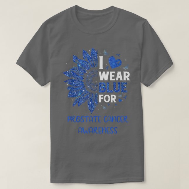 Camiseta El girasol que uso es consciente del cáncer de pró (Diseño del anverso)