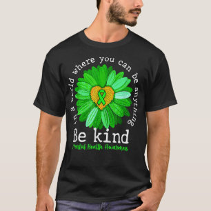 Camiseta El Girasol Verde Sea Amable Tee Awares De Salud Me
