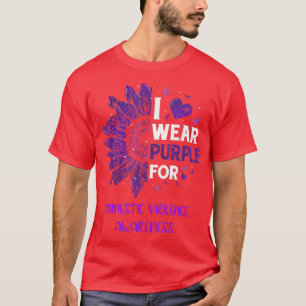 Camiseta El Girasol Yo Uso La Violencia Doméstica De La Cin