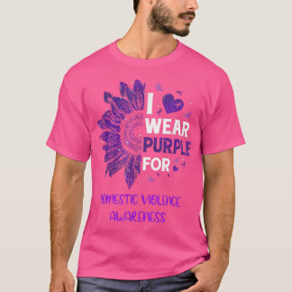 Camiseta El Girasol Yo Uso La Violencia Doméstica De La Cin