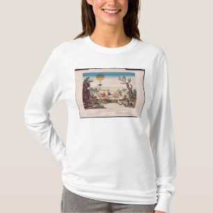 Camiseta El globo de aire caliente de Jean Pedro Blanchard