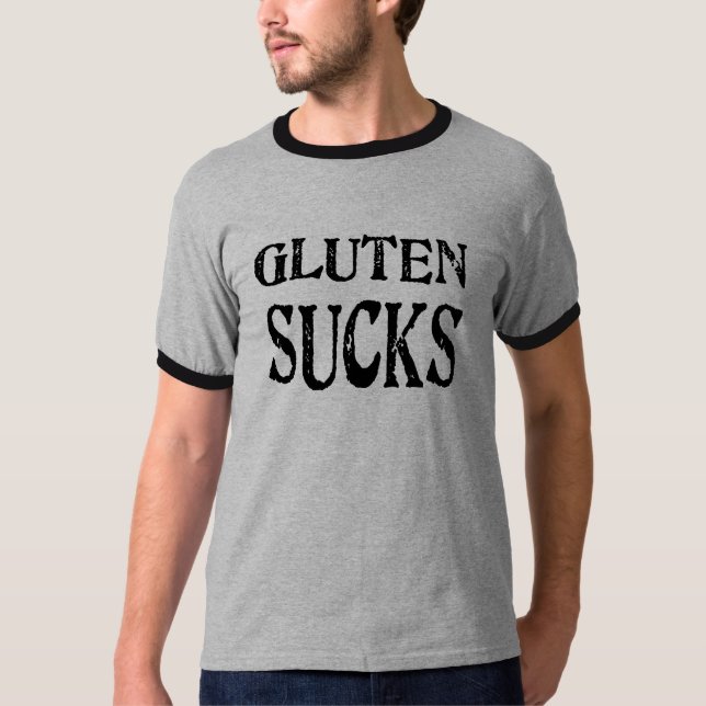 Camiseta El gluten chupa (Anverso)