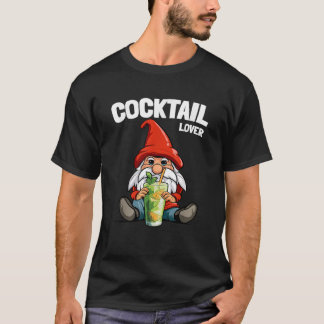 Camiseta El Gnome amante de los cócteles divertida familia
