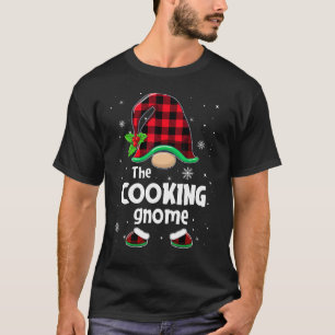 Camiseta El Gnome de Cocina Buffalo Plaid Navidad Coinciden