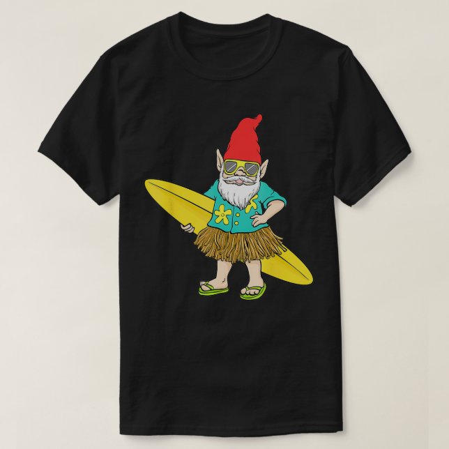 Camiseta El Gnome De Surf De Hawaii Hoy Se Fue A Maui (Diseño del anverso)