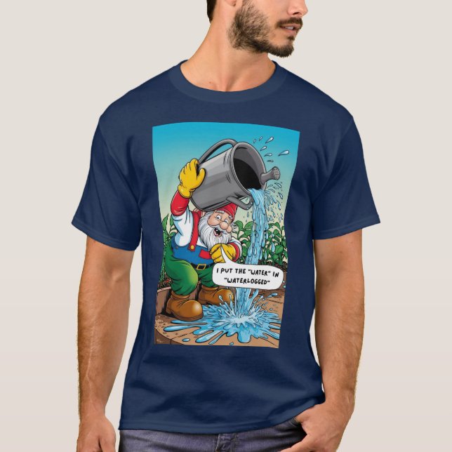 Camiseta El Gnome Gardener, muy entusiasta (Anverso)