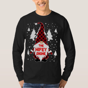 Camiseta El Gnome Wifey Pijama De Navidad Familiar A Juego