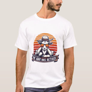 Camiseta El GOAT se ha retirado de la cabra Guay Vintage