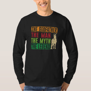 Camiseta El Goatfather Chicos Cabra Animal de Granja Retro