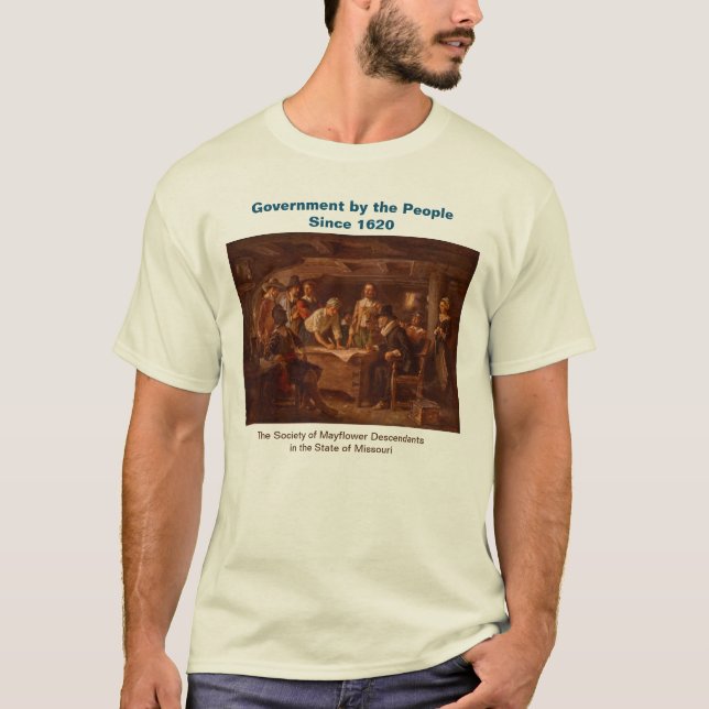 Camiseta El gobierno de los descendientes de Mayflower por  (Anverso)