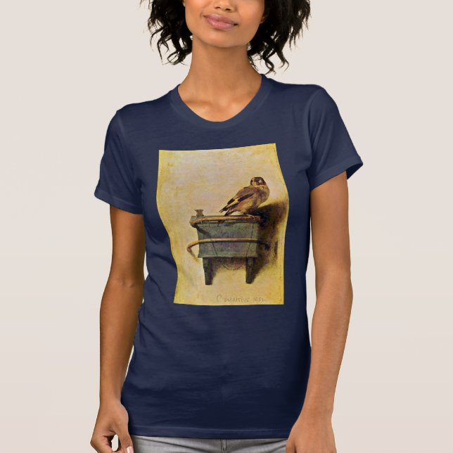 Camiseta El Goldfinch., Puttertje de Carel Fabritius (Anverso)
