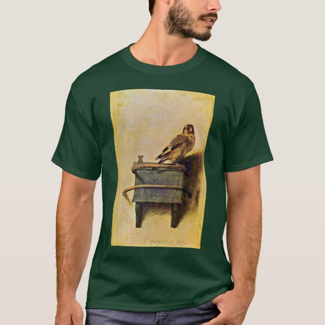 Camiseta El Goldfinch., Puttertje de Carel Fabritius (Anverso)