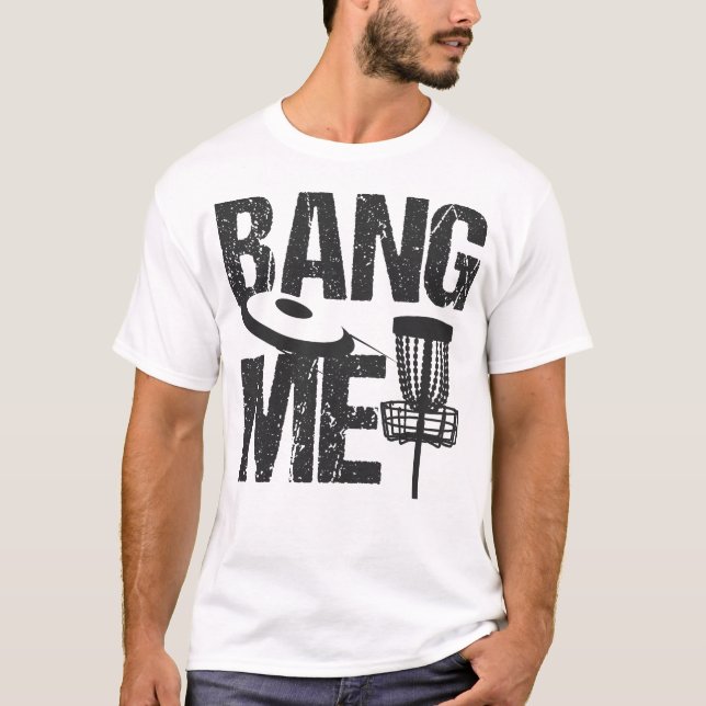Camiseta El golf del disco me golpea regalo retro del disco (Anverso)