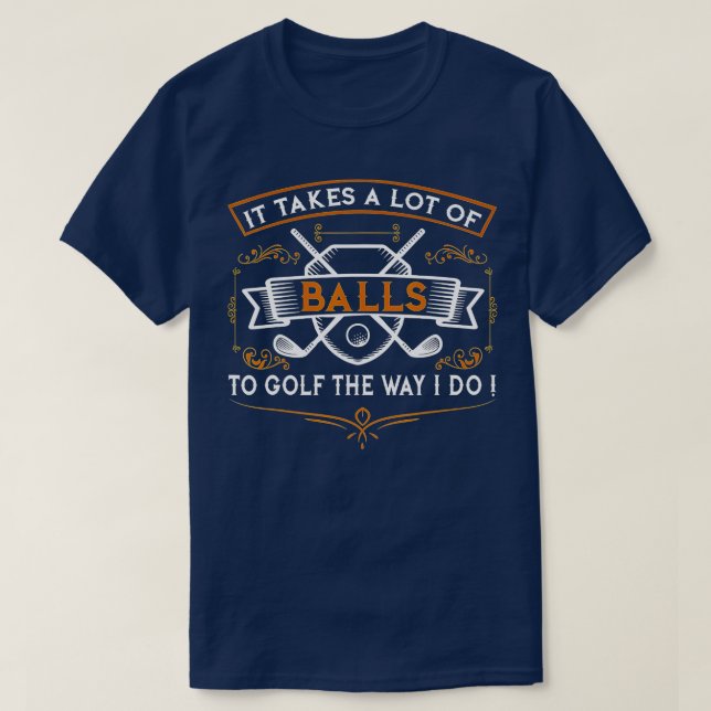 Camiseta El golf divertido hace que las bolas de Navidad se (Diseño del anverso)