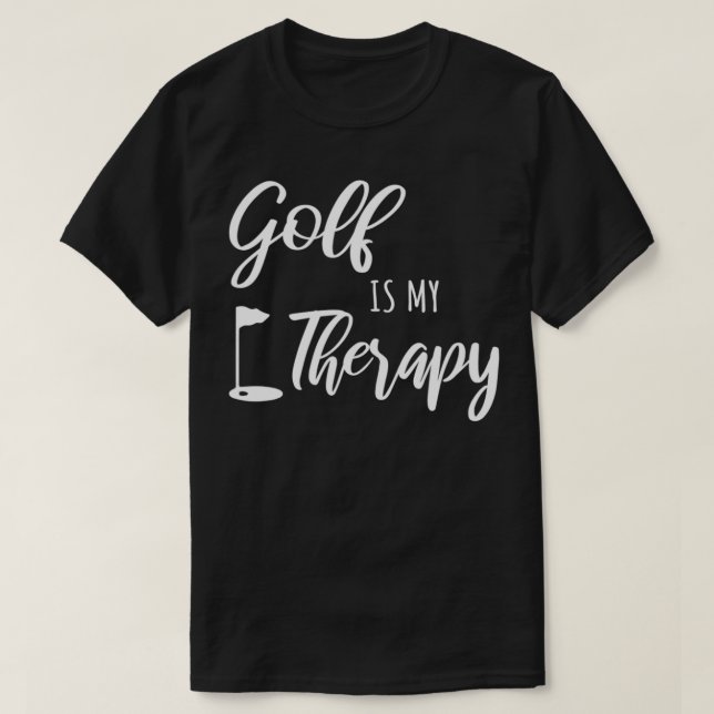 Camiseta El Golf Es Mi Terapia  (Diseño del anverso)