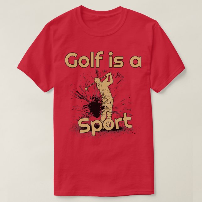 Camiseta El golf es un deporte (Diseño del anverso)