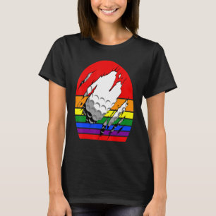 Camiseta El Golf Gay Rainbow Golf Ball pasa por